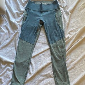 Outdoor Voices Teal and Light Blue Leggings